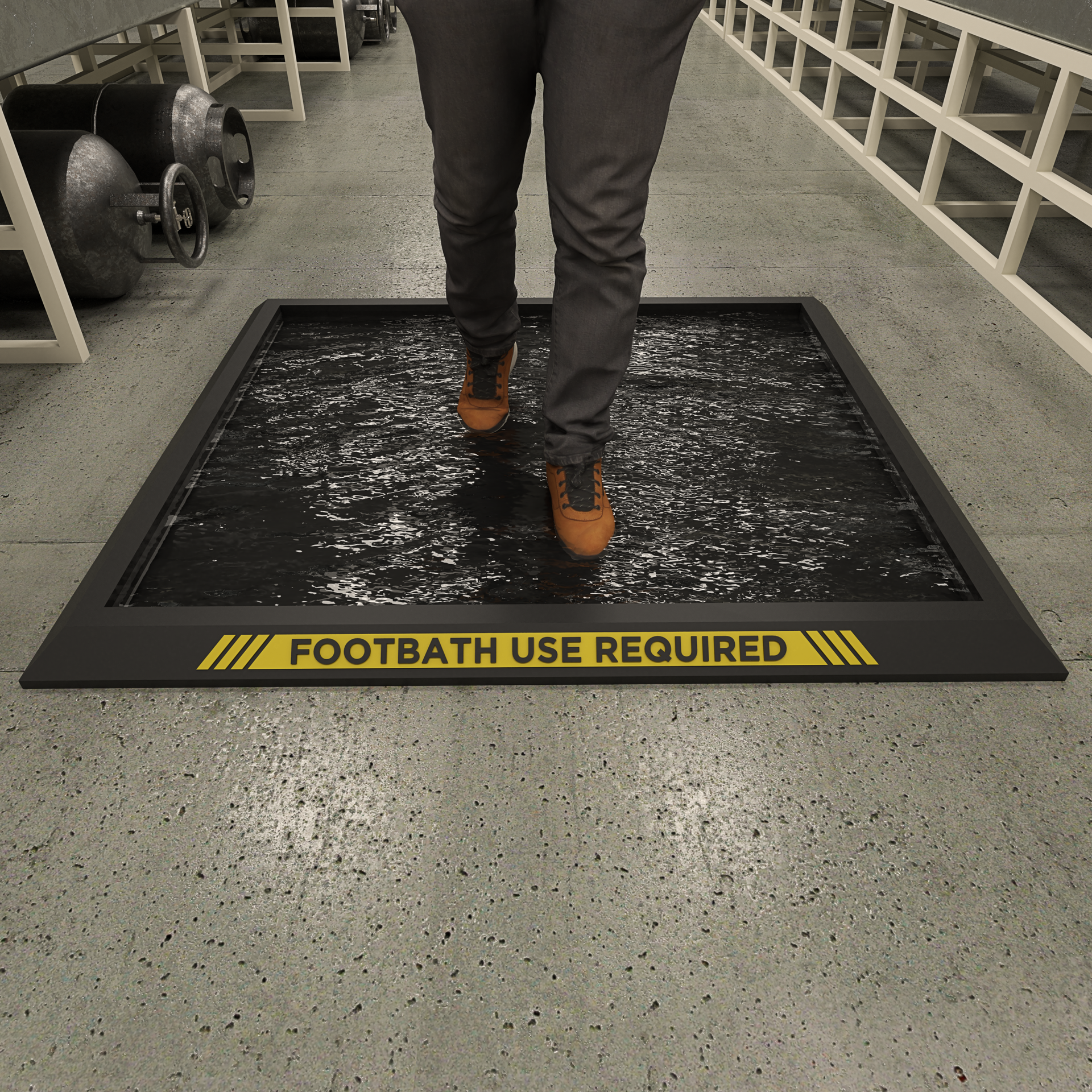 Dycem vs Footbaths &Sanitizing Mats