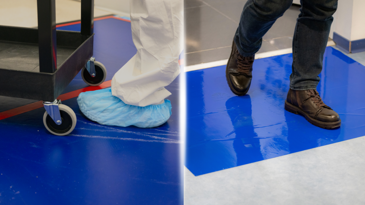 reusable contamination control mats vs sticky mats